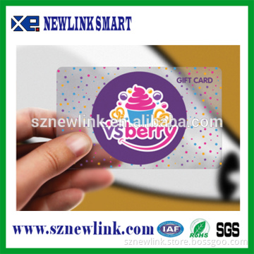 transparent plastic business card
